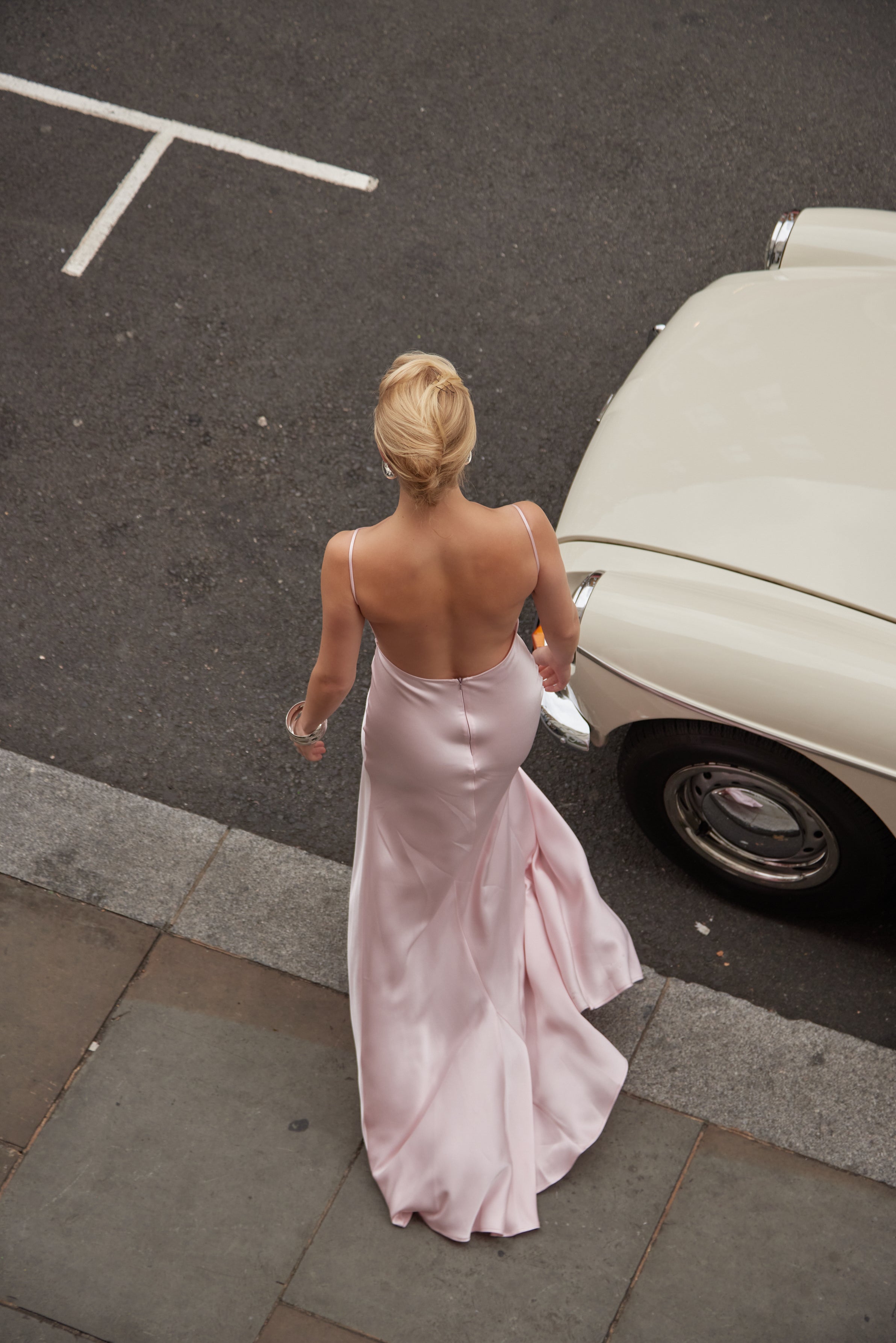 Backless Dress - Blush
