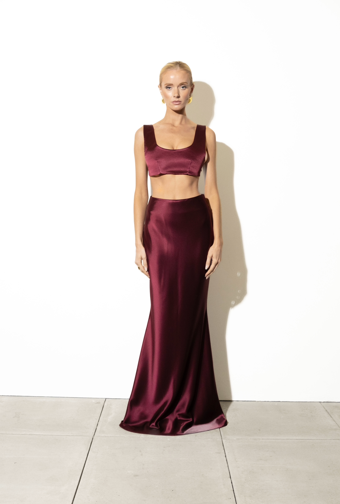 The Sculpted Bralette - Cherry