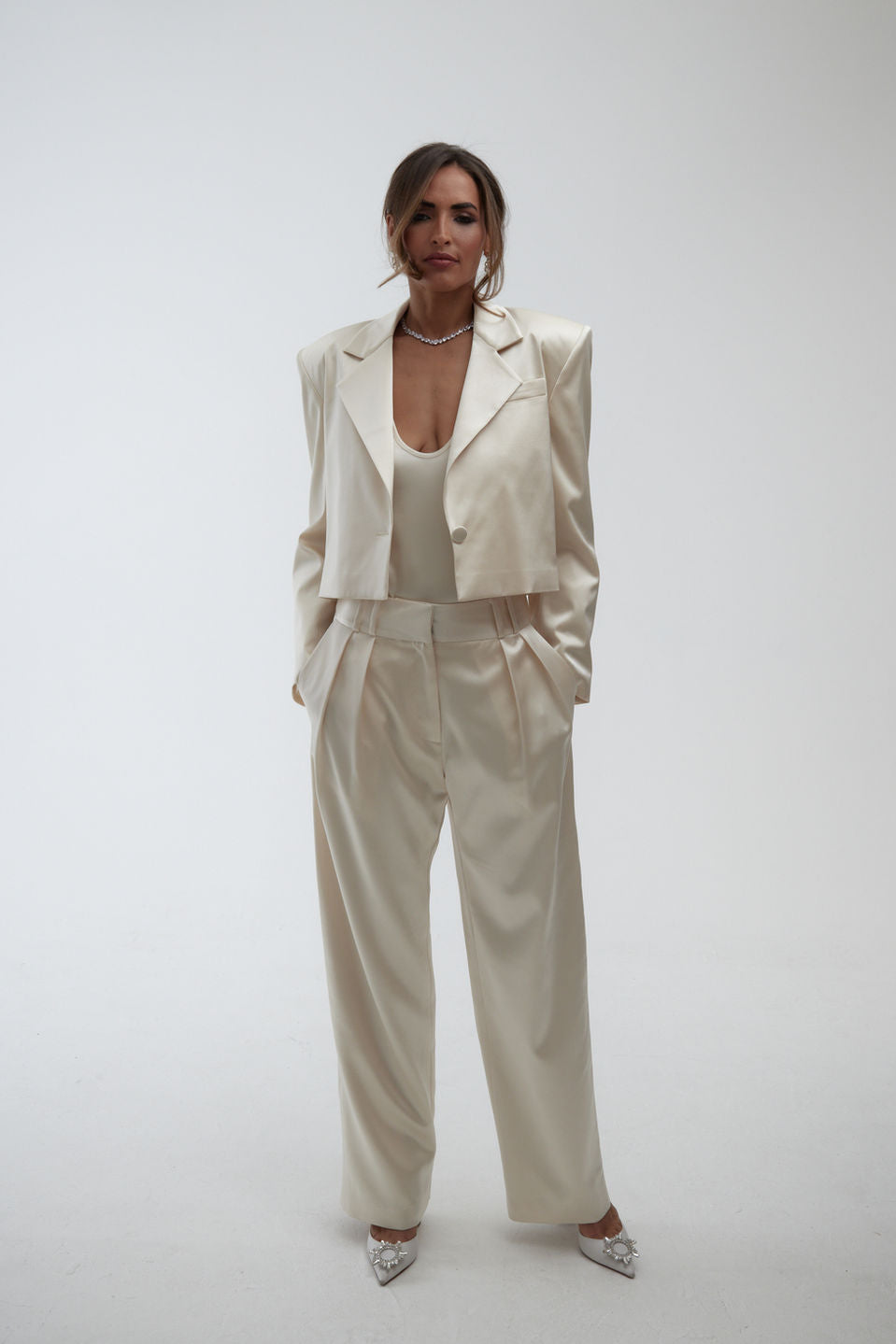 Silk Blend Trousers