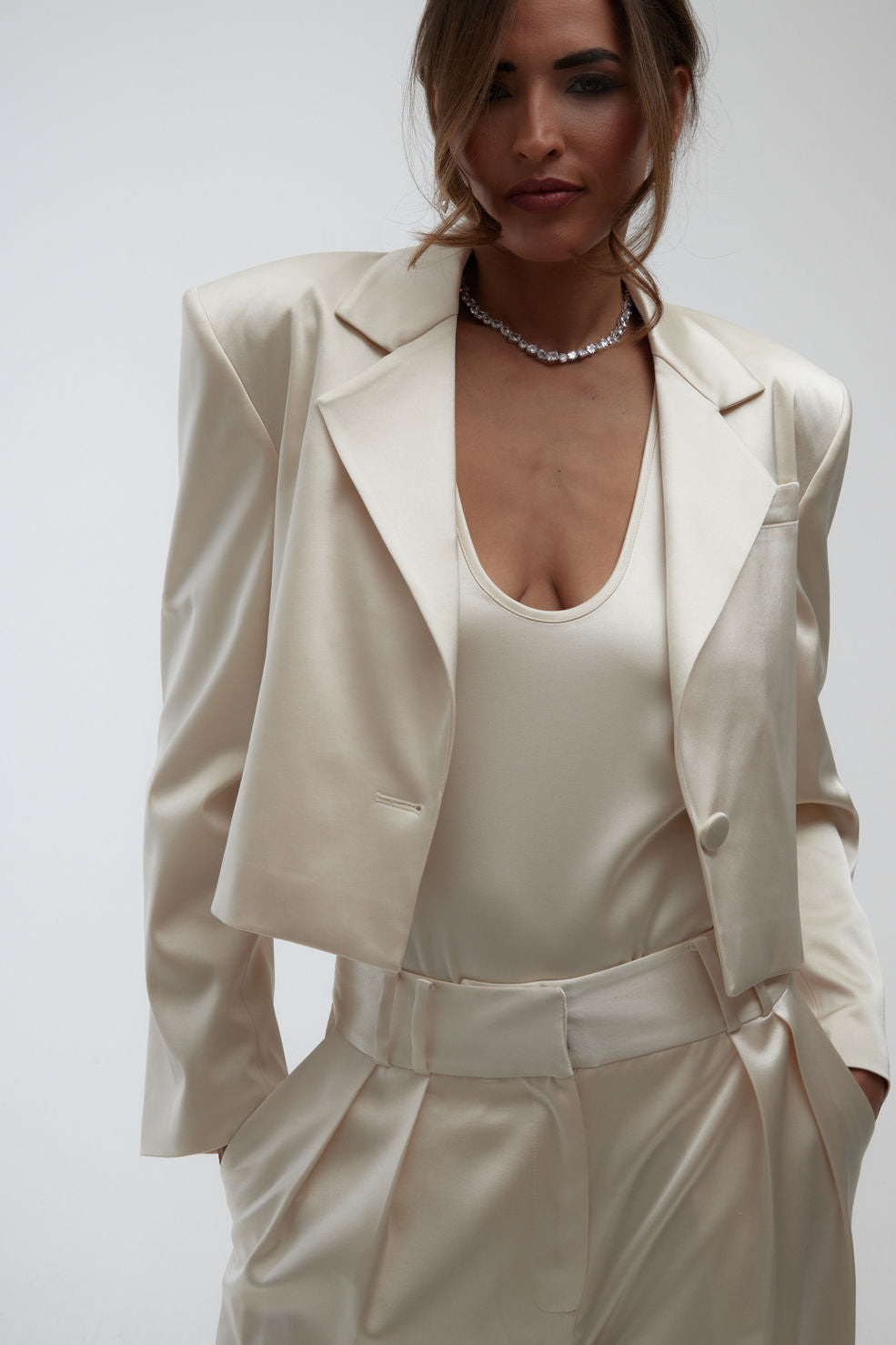 Silk Blend Trousers