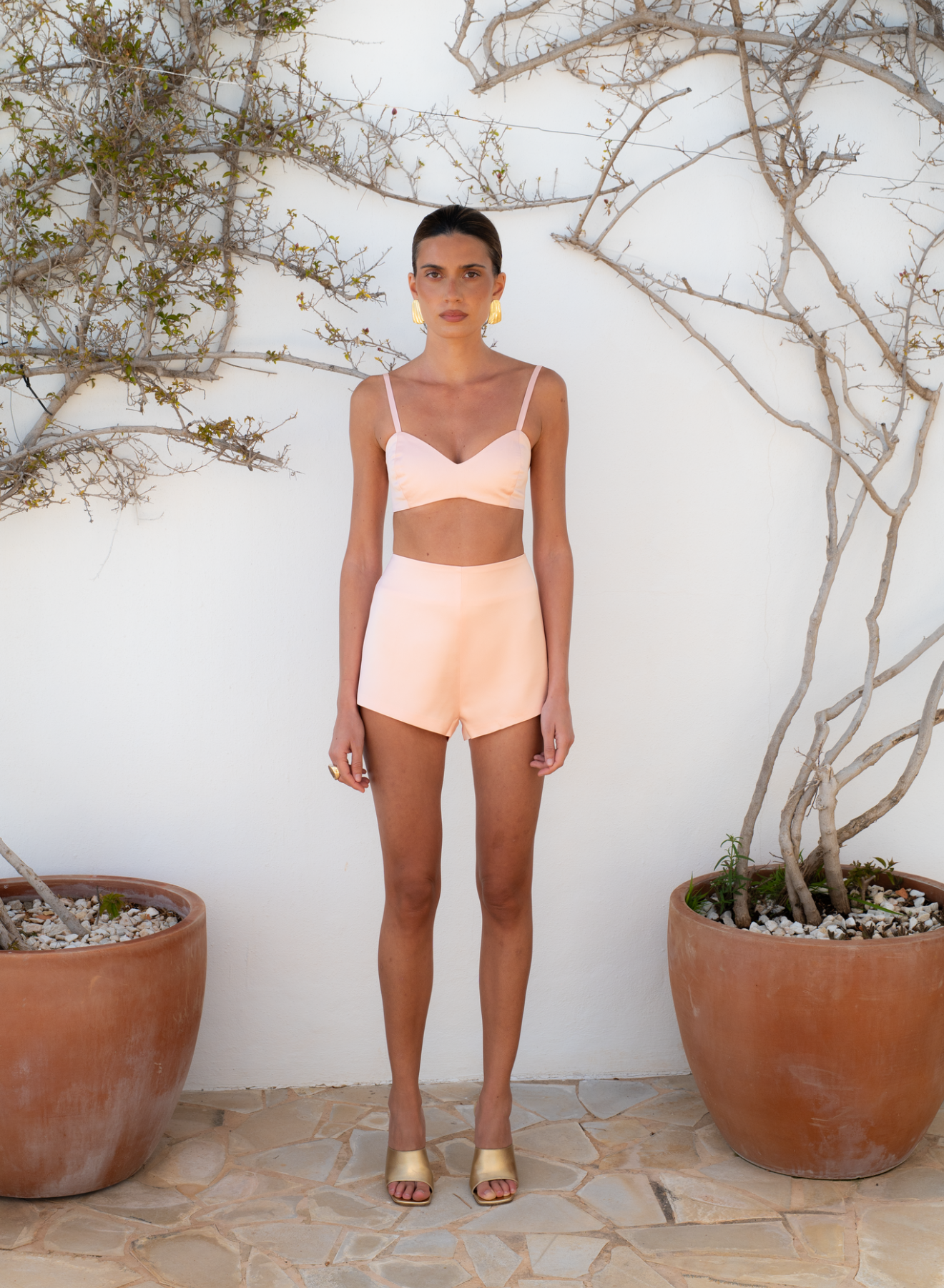 Triangle Bra - Peach