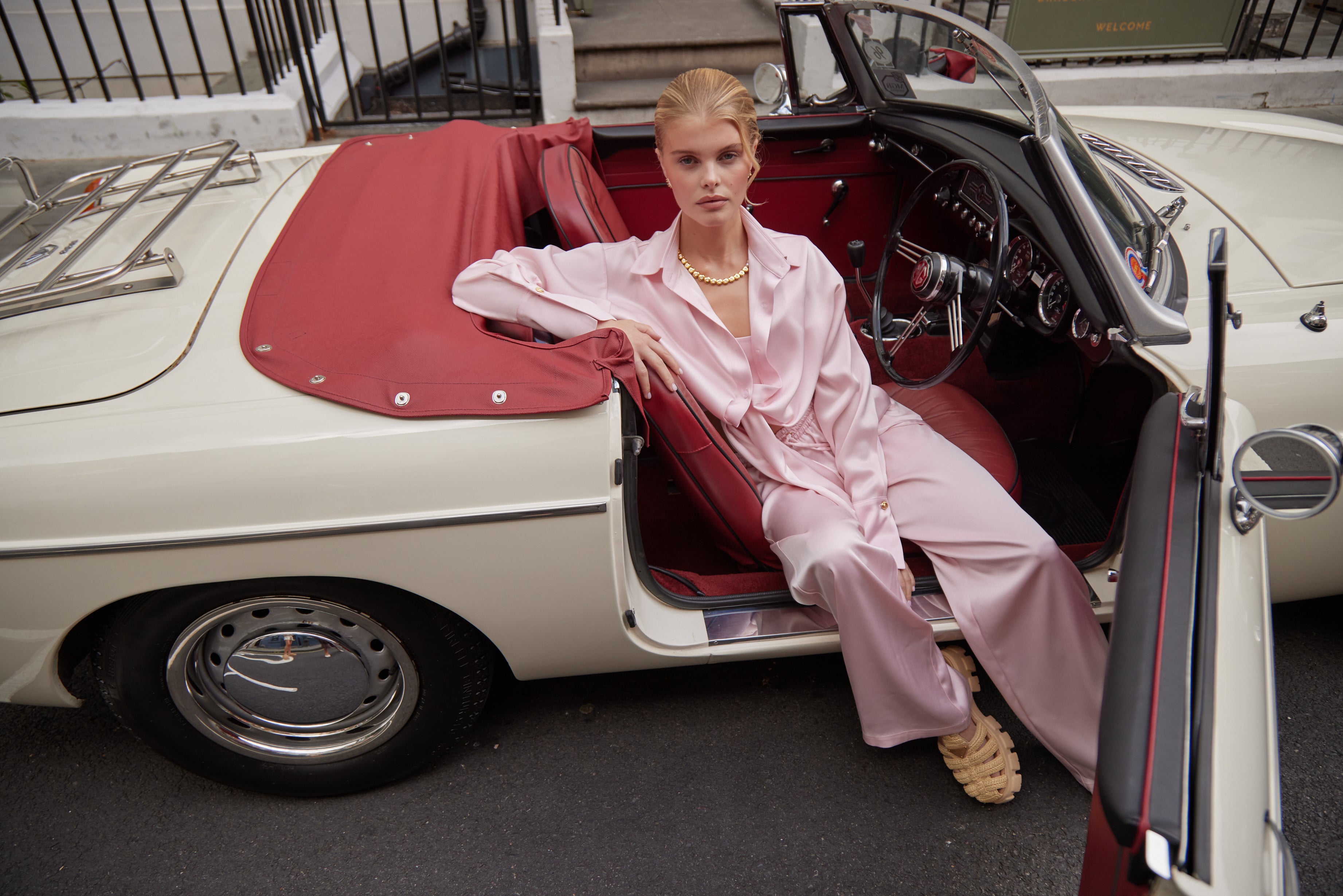 Drawstring Trousers - Blush