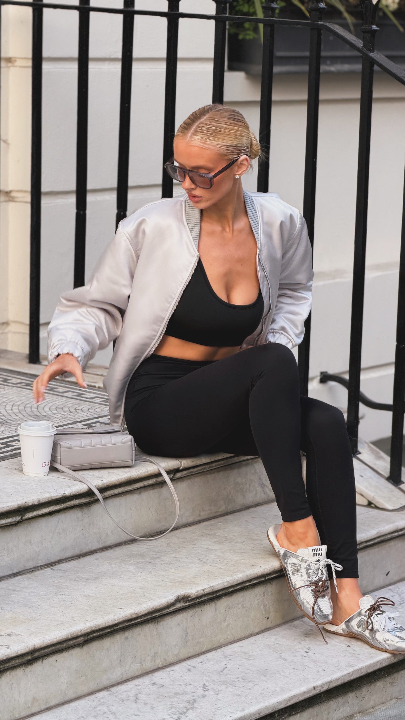 Satin Bomber - Silver