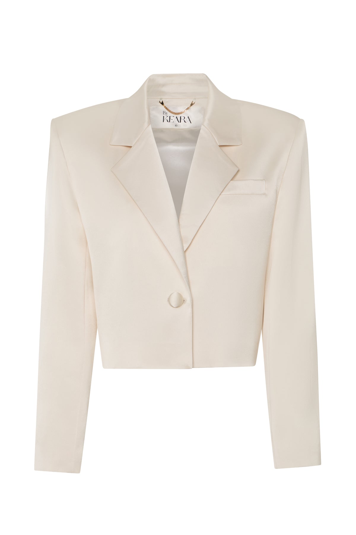 Cropped Blazer - Cream
