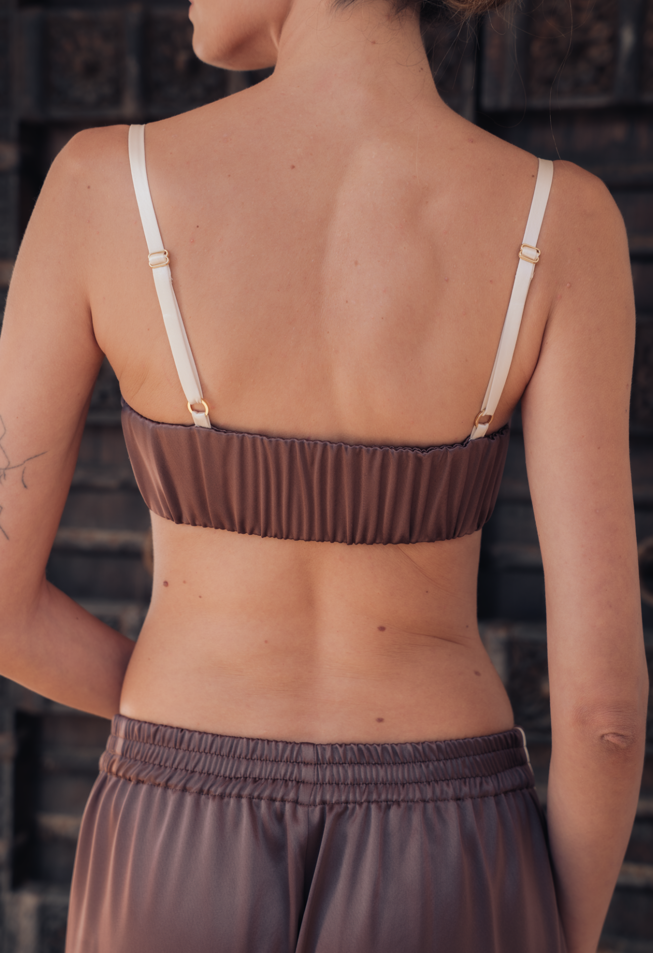 Cuban Straight Bra - Brown