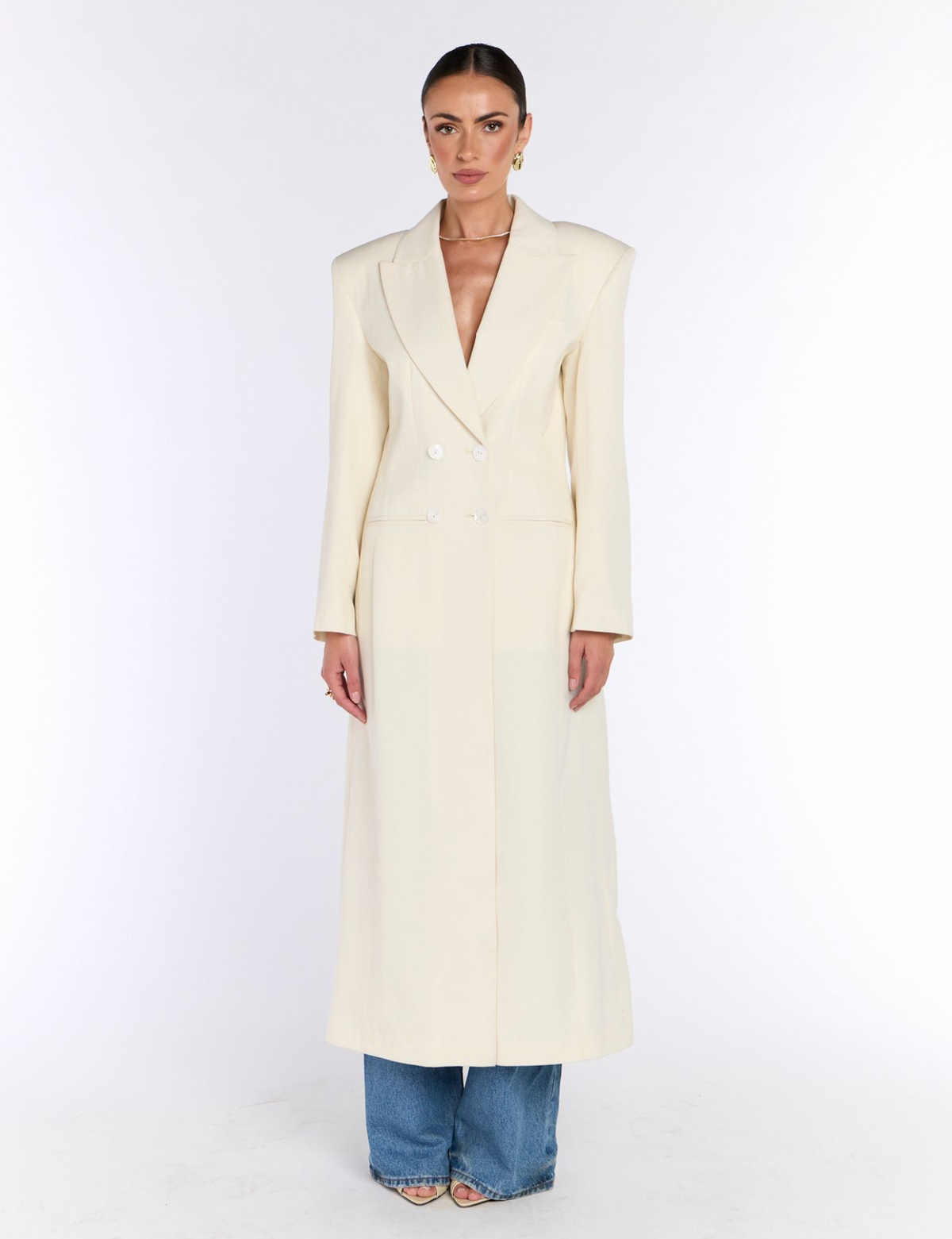 Timeless Wool Coat - Suiting Cream