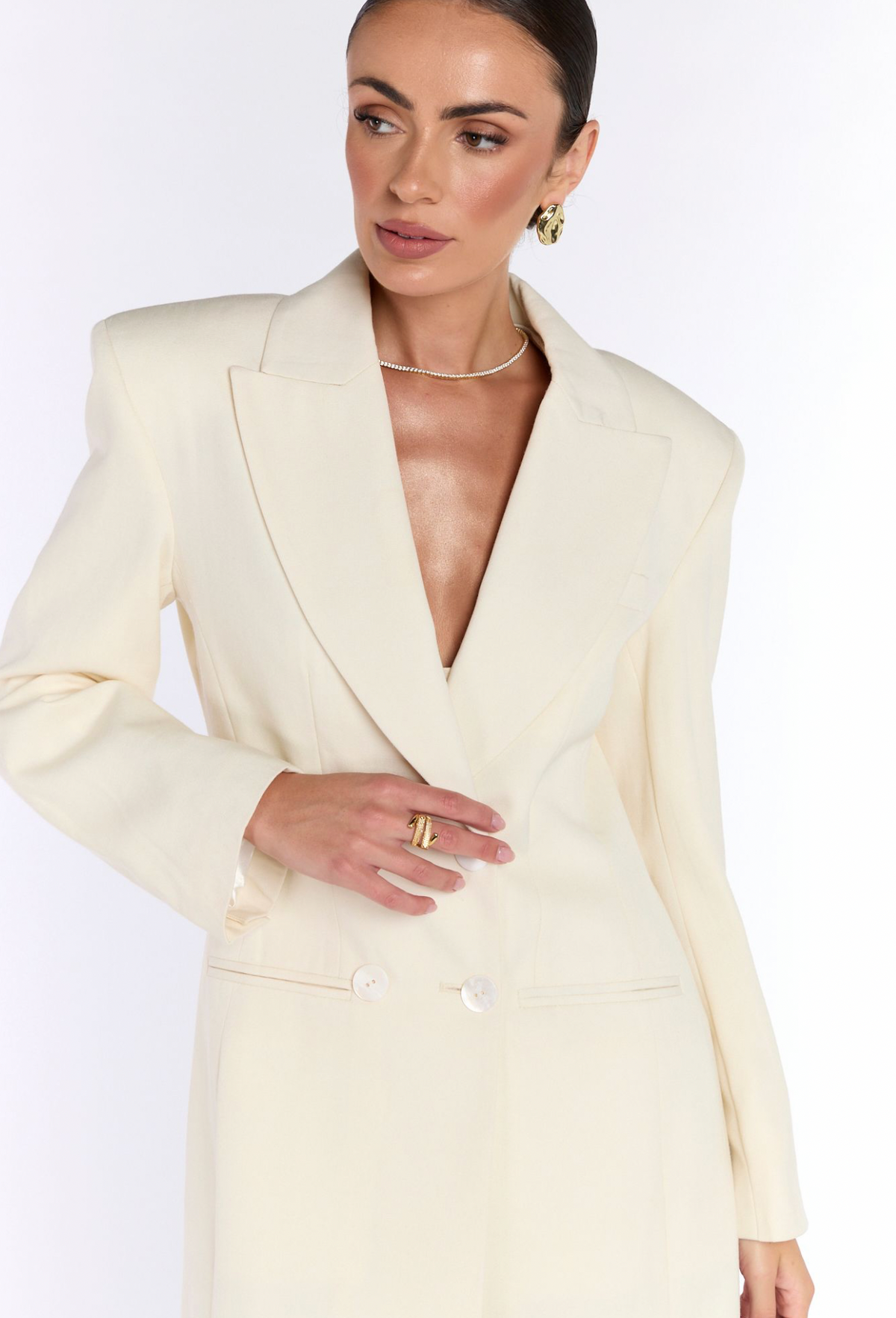 Timeless Wool Coat - Suiting Cream