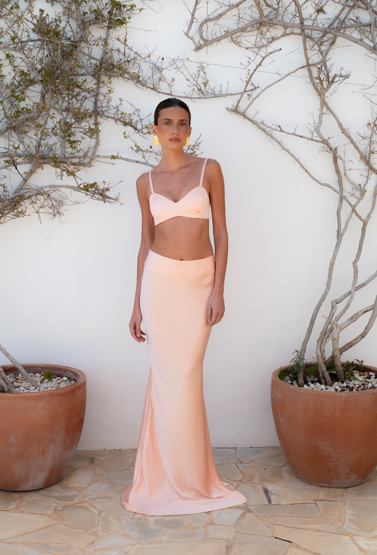 Triangle Bra - Peach