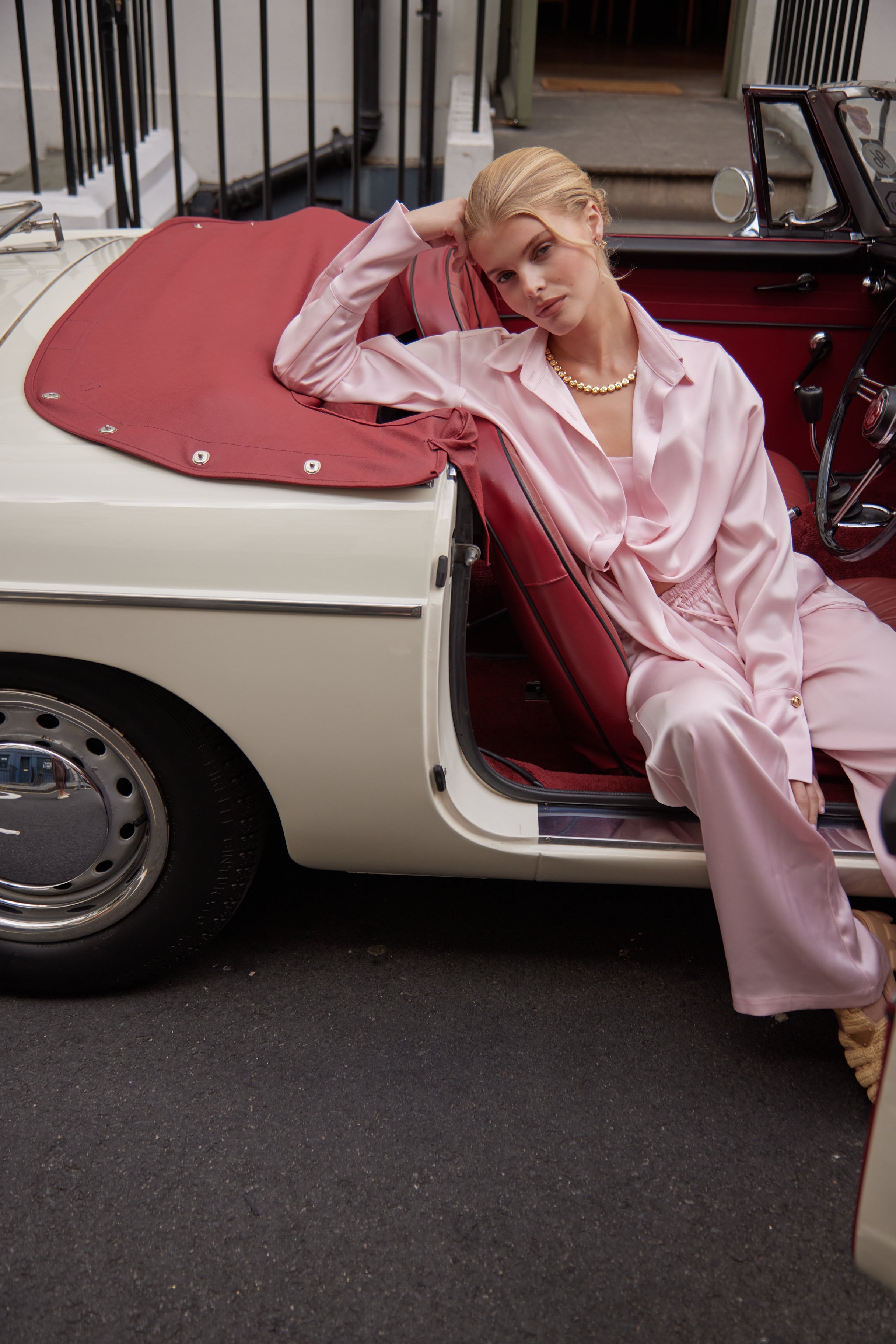 The Tie Up Shirt - Blush