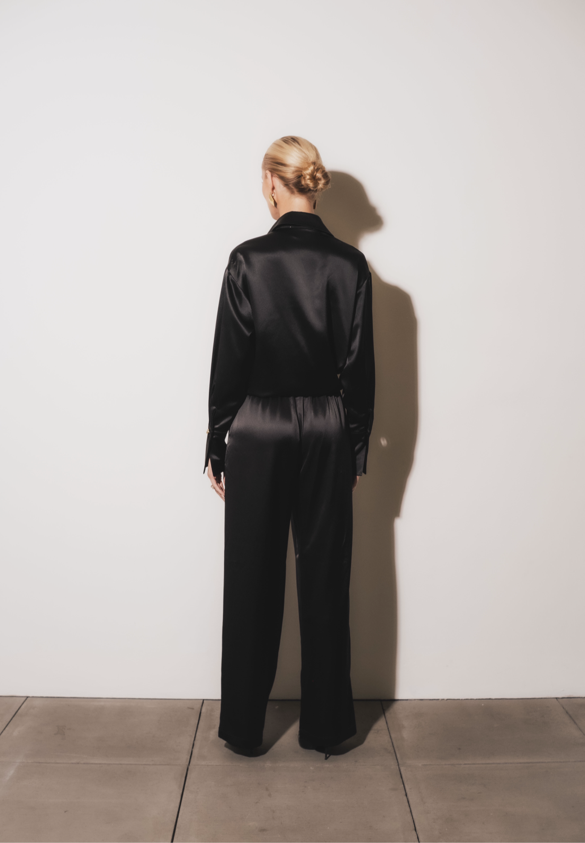 Drawstring Trousers - Black