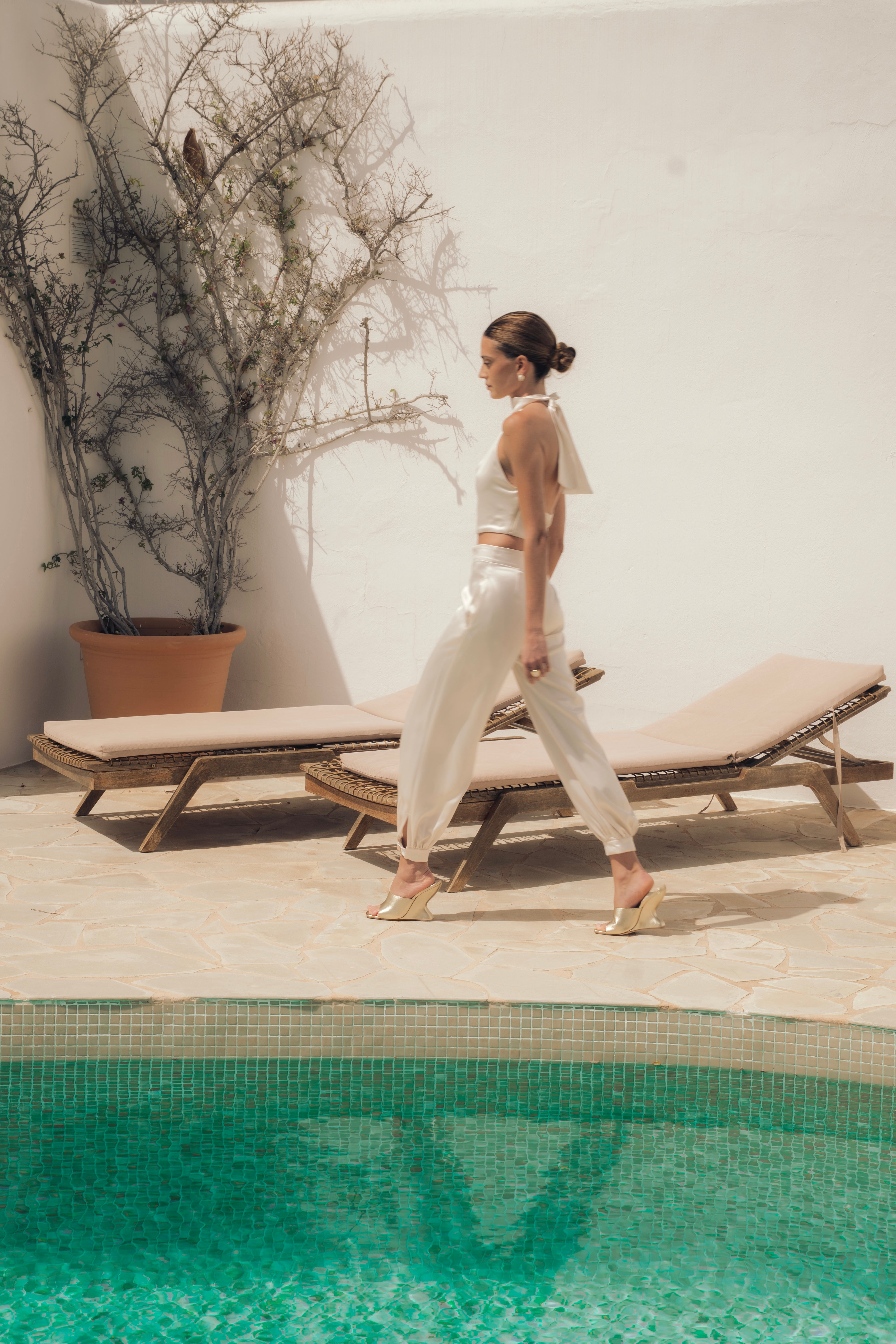 Balloon Trousers - Cream