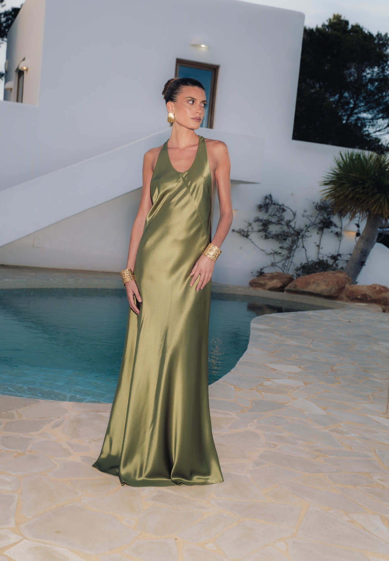 Flowy Dress - Olive