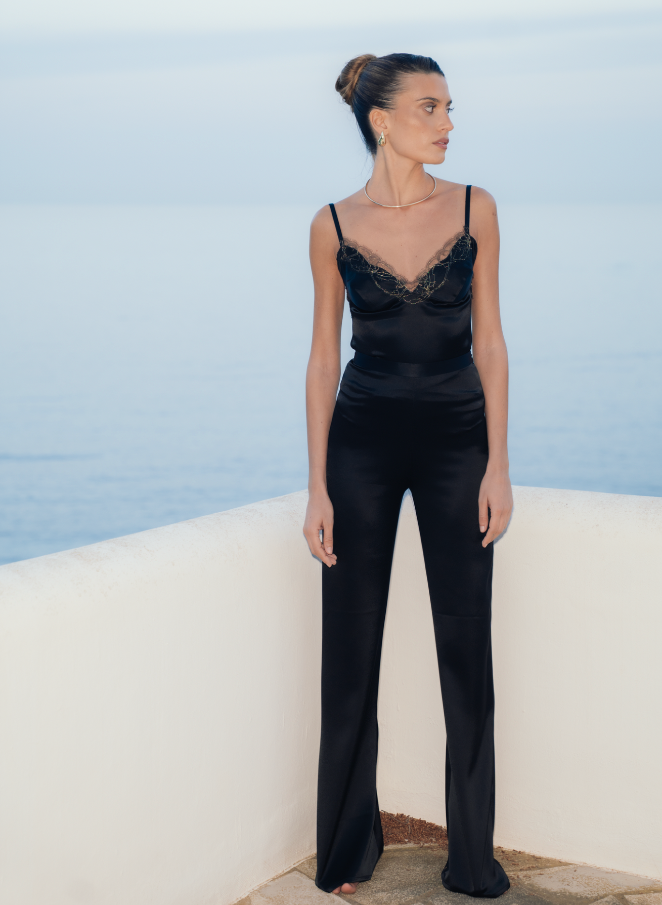 Flared Trousers - Black