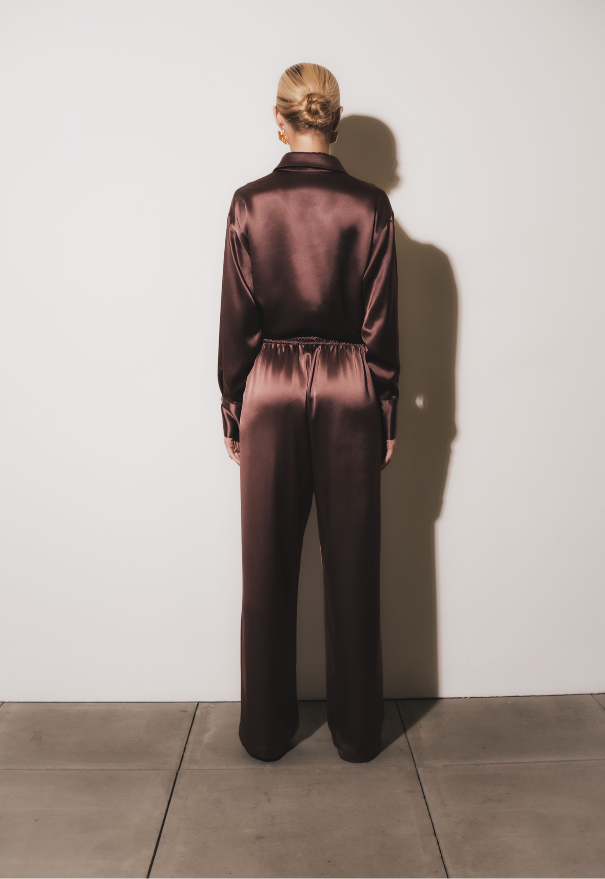 Drawstring Trousers - Brown