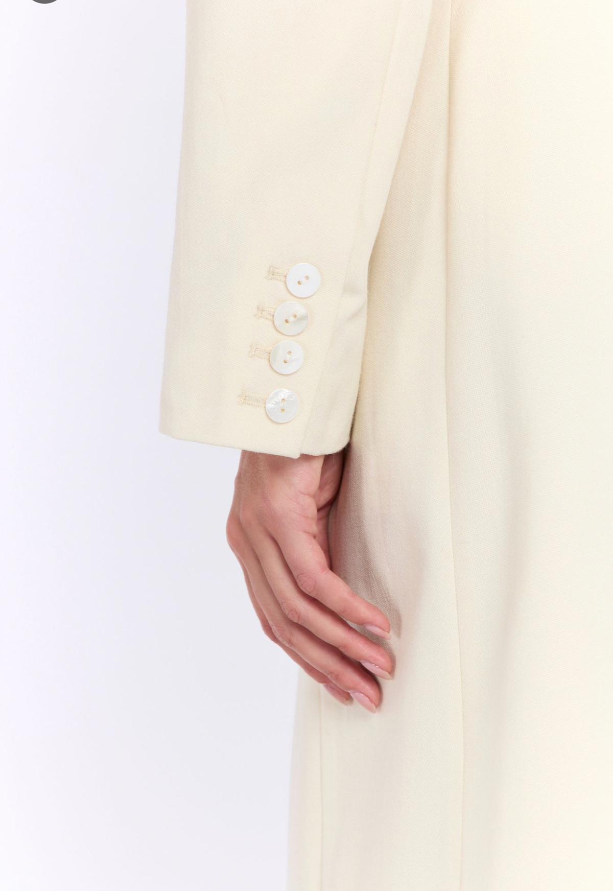 Timeless Wool Coat - Suiting Cream