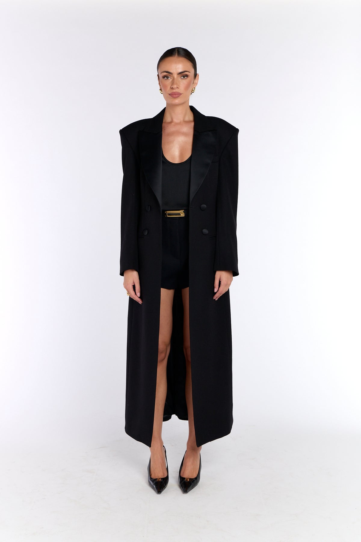 Timeless Wool Coat - Light Suiting Black