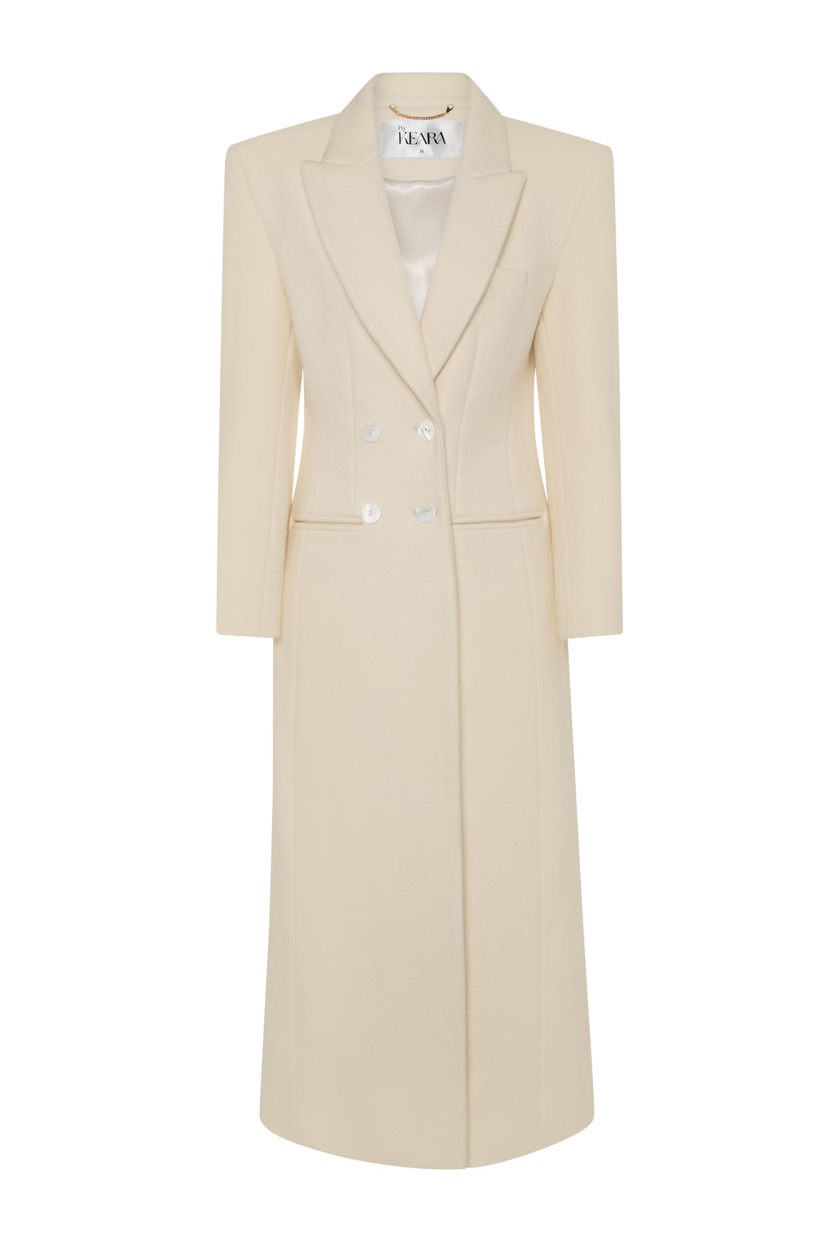 Timeless Heavy Wool Coat  - Cream