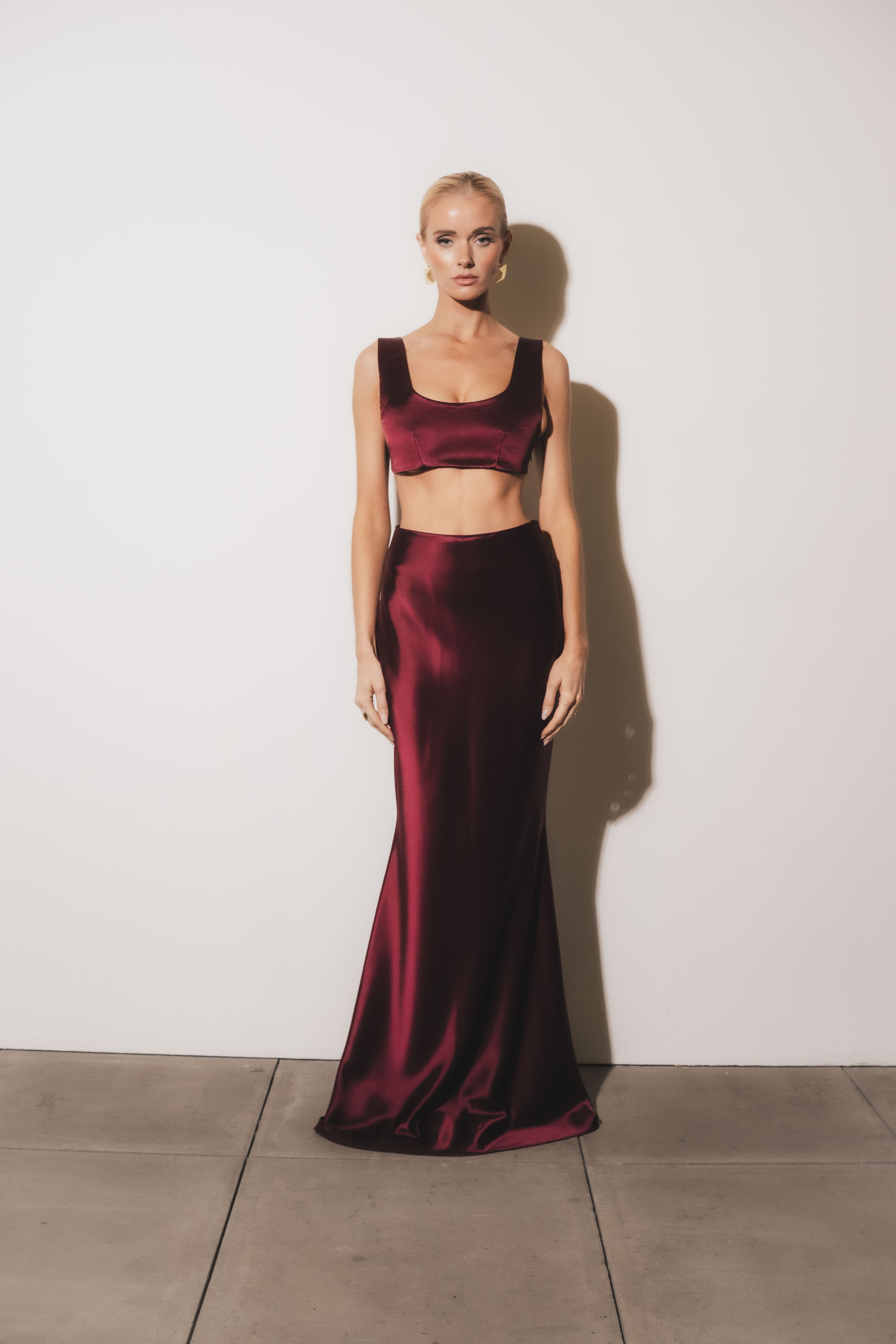 The Sculpted Bralette - Cherry