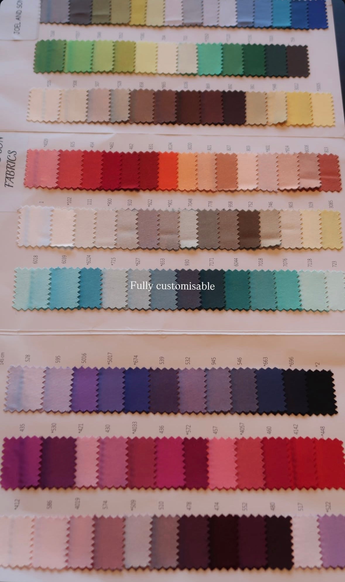 Bespoke Order - Custom Colour Fabric