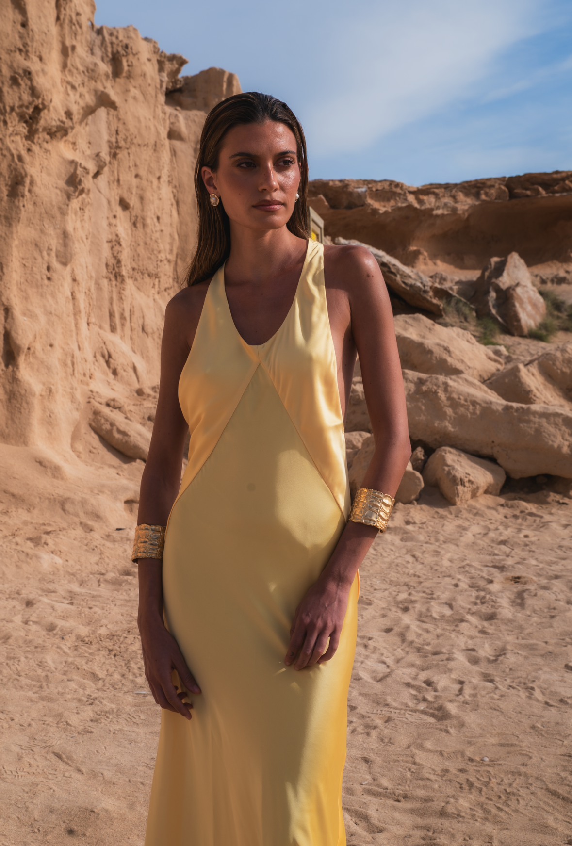 Flowy Dress - Lemon