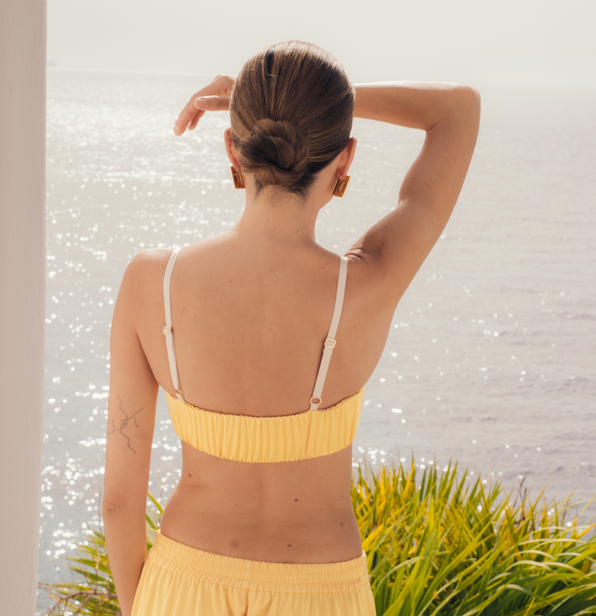 Cuban Straight Bra - Lemon