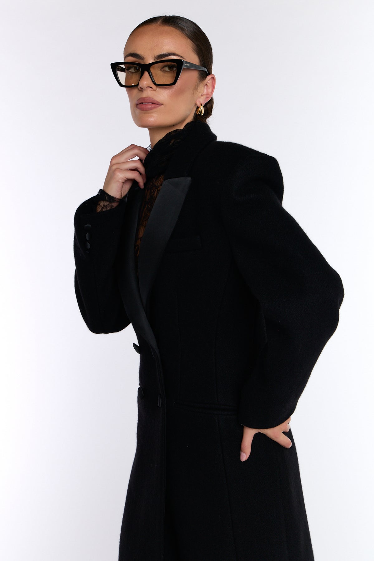 Timeless Wool Coat  - Black