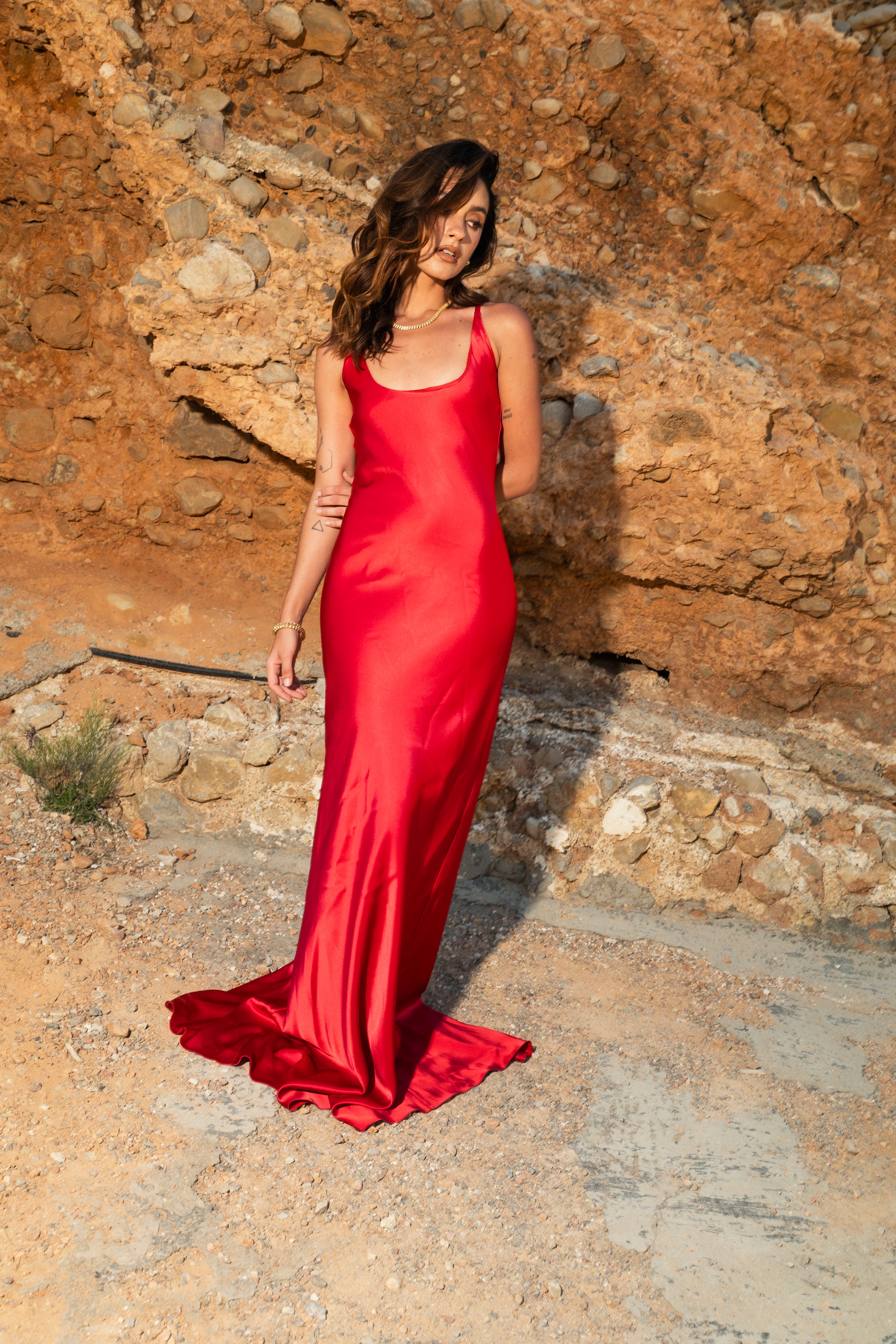 red scoop back dress Red Scoop Back Long Sleeve Maternity Maxi Dress PinkBlush