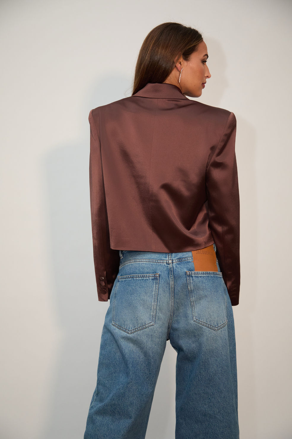 The Cropped Brown Blazer